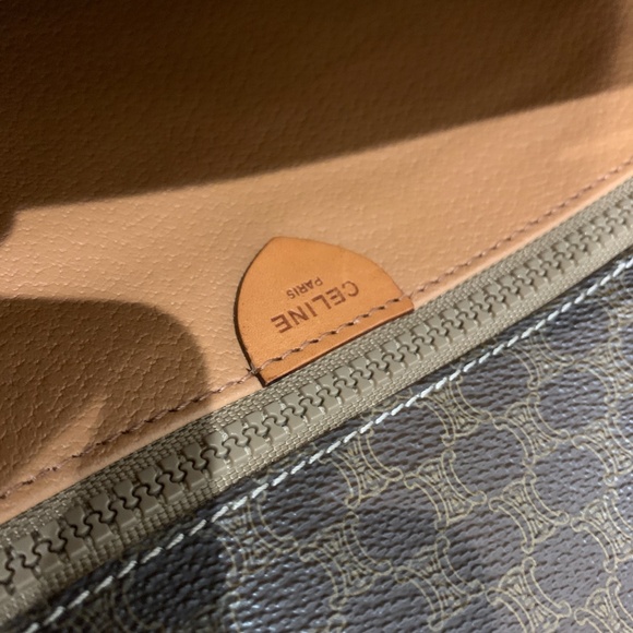Celine Brown Macadam Document Case Sku#85562 (Gently used, mold stains) - Picture 11 of 15